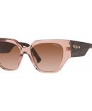 Vogue Eyewear VO5409S SunglassesIvory and Beige Tortoise/Grey Gradient Lenses