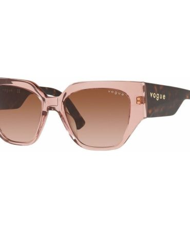 Vogue Eyewear VO5409S SunglassesTransparent Pink/Brown Gradient Lenses