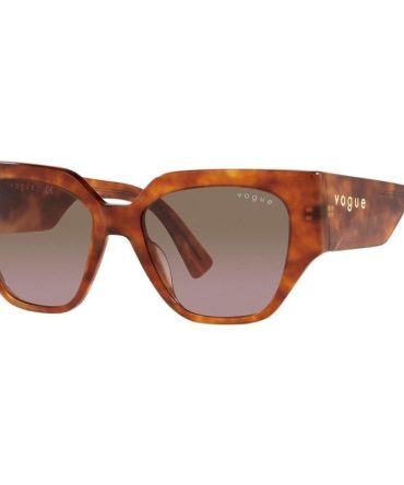 Vogue Eyewear VO5409S SunglassesYellow Havana/Violet and Brown Gradient Lenses