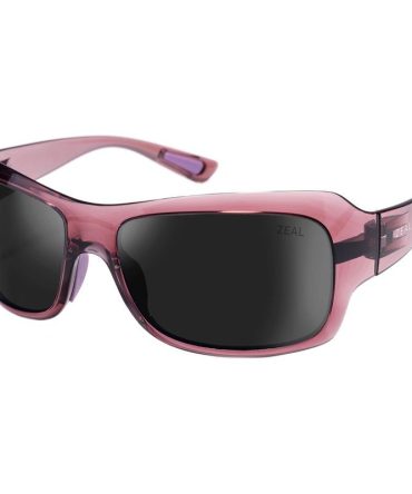 Zeal Optics Nucla SunglassesPlum Gloss/Dark Grey Polarised Lenses