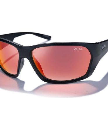 Zeal Optics Caddis SunglassesMatte Black/Phoenix Mirror Polarised Lenses