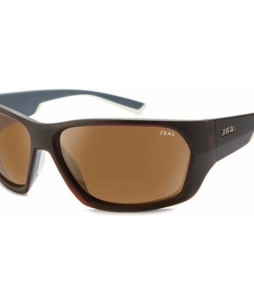 Zeal Optics Caddis SunglassesMatte Brown Khaki/Copper Polarised Lenses