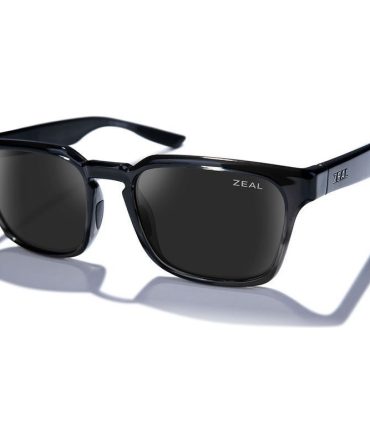 Zeal Optics Whittier SunglassesTransparent Dark Grey/Dark Grey Polarised Lenses