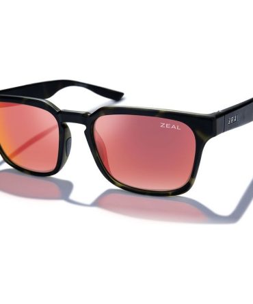 Zeal Optics Whittier SunglassesTransparent Green Havana/Phoenix Mirror Polarised Lenses
