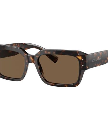 Dolce & Gabbana DG4460 SunglassesHavana/Dark Brown Lenses