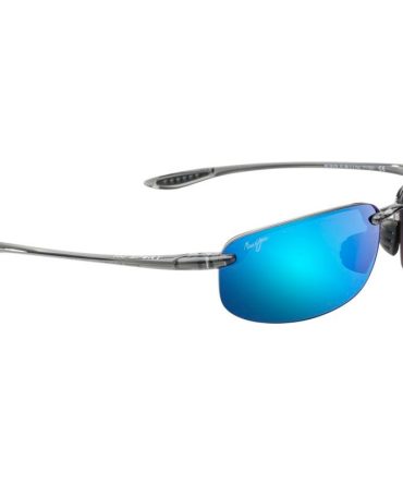 Maui Jim Ho’okipa XL SunglassesTranslucent Grey/Blue Hawaii Polarised Lenses