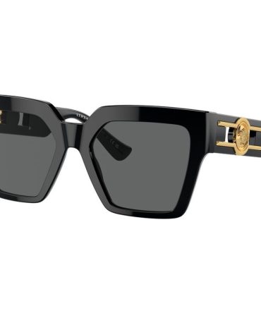 Versace VE4458F SunglassesBlack/Dark Grey Lenses