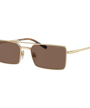 Vogue Eyewear VO4309S SunglassesPale Gold/Dark Brown Lenses 55 Eye Size