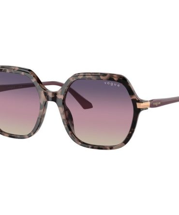 Vogue Eyewear VO5561S SunglassesPink Tortoise/Blue Violet Brown Gradient Lenses