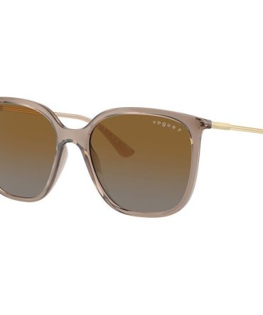 Vogue Eyewear VO5564S SunglassesTransparent Brown/Brown Grey Gradient Polarised Lenses
