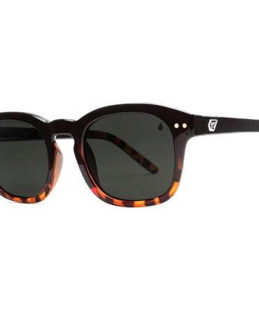 Volcom Earth Tripper SunglassesGloss Darkside/Grey Polarised Lenses