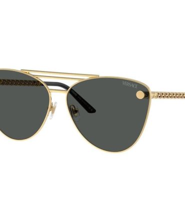 Versace VE2267 SunglassesGold/Dark Grey Lenses