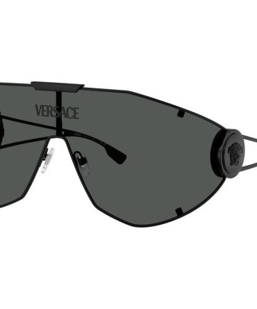 Versace VE2268 SunglassesMatte Black/Dark Grey Lenses