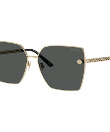 Versace VE2270D SunglassesPale Gold/Dark Grey Lenses