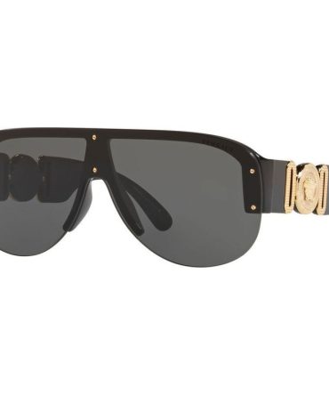 Versace VE4391 SunglassesBlack/Dark Grey Lenses