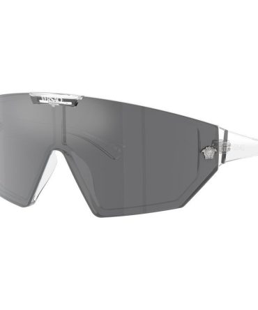 Versace VE4461 SunglassesCrystal/Grey Black Mirror and Blue Violet Lenses