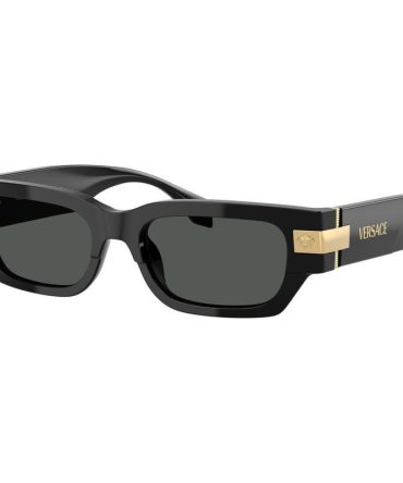 Versace VE4465 SunglassesBlack/Dark Grey Lenses