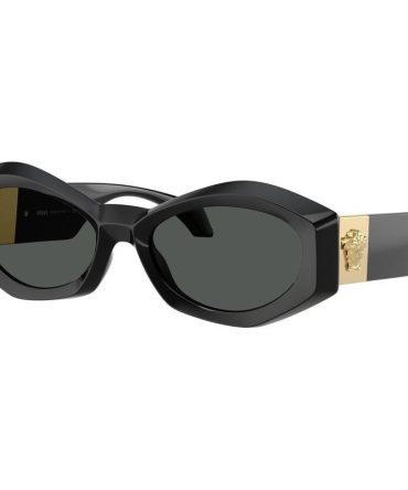 Versace VE4466U SunglassesBlack/Dark Grey Lenses
