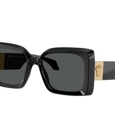 Versace VE4467U SunglassesBlack/Dark Grey Lenses