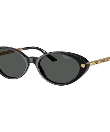 Versace VE4469 SunglassesBlack/Dark Grey Lenses
