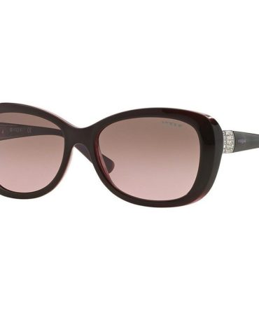 Vogue Eyewear VO2943SB SunglassesBrown and Opal Pink/Pink Brown Gradient Lenses