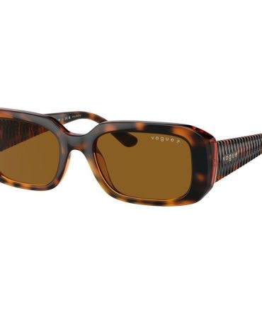 Vogue Eyewear VO5565S SunglassesDark Havana/Dark Brown Polarised Lenses