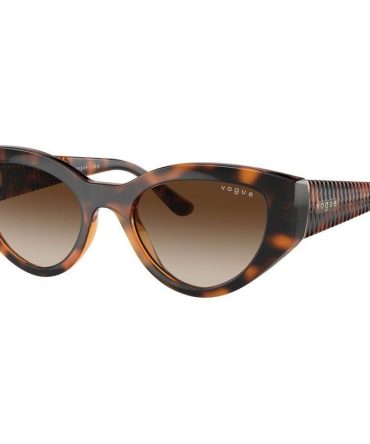 Vogue Eyewear VO5566S SunglassesDark Havana/Brown Gradient Lenses