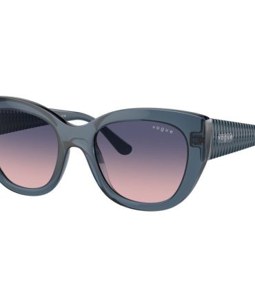 Vogue Eyewear VO5567S SunglassesTransparent Blue/Blue Pink Gradient Lenses