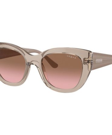 Vogue Eyewear VO5567S SunglassesTransparent Caramel/Brown Pink Gradient Lenses