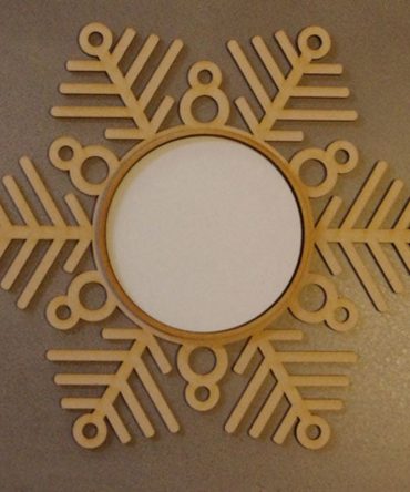 Christmas Snowflake Frame 2 by Rosalie Dekker Designs