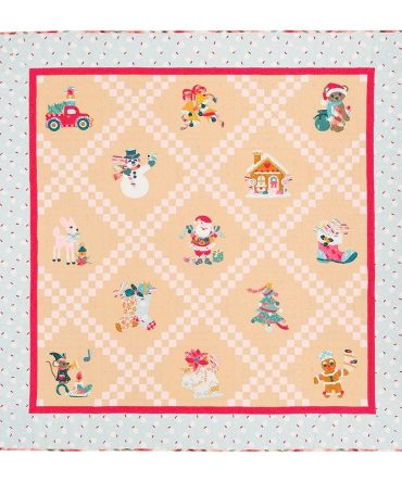 Peppermint Square Quilt PATTERN