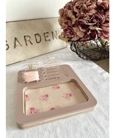 Floral Thread Desk Organizer by Unwrapped Yarn