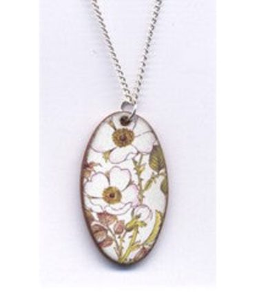 Stockwell Ceramics Pendant {Oval Magnolia}
