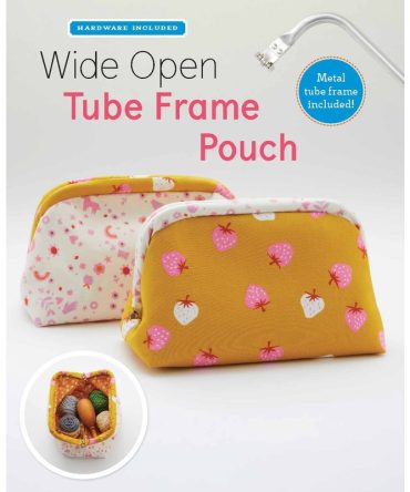 Wide Open Tube Frame Pouch