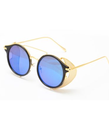 4158RV Unisex Combo Swivel Side Cover Steampunk Frame w/ Color Mirror Lens