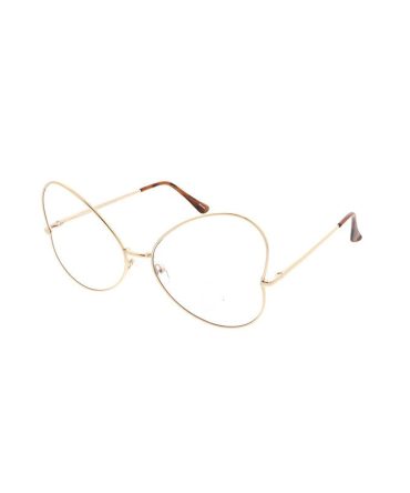 4607CLR Women’s Metal Butterfly Clear Lens