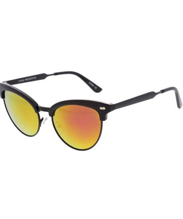 7090RV Women’s Combo Cat Eye Clubbers w/ Color Mirror Lens