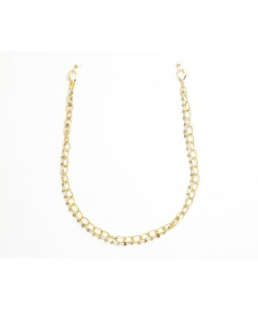 Layered Gold Chain with Natural Gems