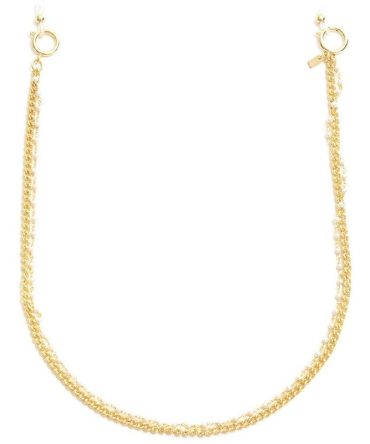 Layered Gold Chain with Pearl String