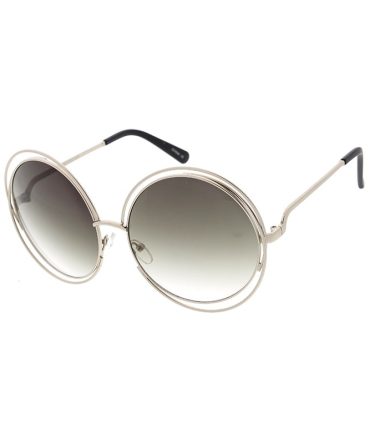 3590 Women’s Metal Oversized Double Wire Round Frame