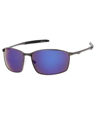 3644ME/RV Men’s Metal Medium Wrap Around Rectangular Frame w/ Color Mirror Lens