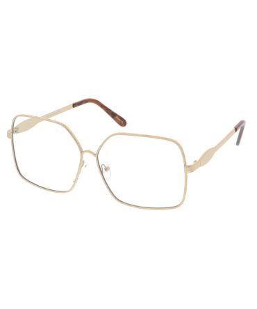 4566CLR Women’s Metal Oversized Rectangular Blue Light Filtering Clear Lens Computer Glasses