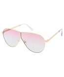4637CLR Unisex Metal Geometric Aviator Blue Light Filtering Clear Lens Computer Glasses