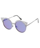 4832COL Women’s Metal Small Rectangular Cat Eye Frame w/ Color Lens
