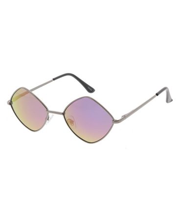 4802RV Unisex Metal Small Diamond Wire Frame w/ Color Mirror Lens