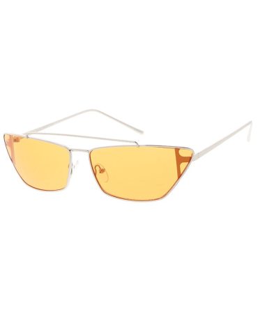 4832COL Women’s Metal Small Rectangular Cat Eye Frame w/ Color Lens