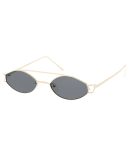4891BLF/CLR Unisex Metal Medium Classic Rounded Square Hipster Blue Light Filtering Clear Lens Computer Glasses