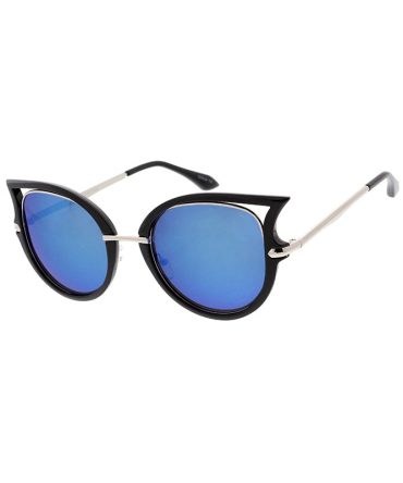 6578RV Women’s Combo Medium Designer Cat Eye Frame w/ Color Mirror Lens