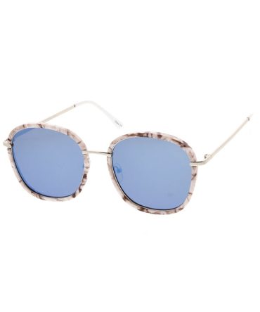 7246RV Women’s Combo Large Rounded Multicolor Print Frame w/ Color Mirror Lens