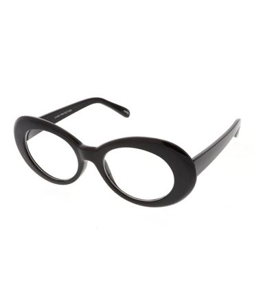 7333CLR Women’s Plastic ’90s Retro Round Frame w/ Clear Lens Clout Goggles
